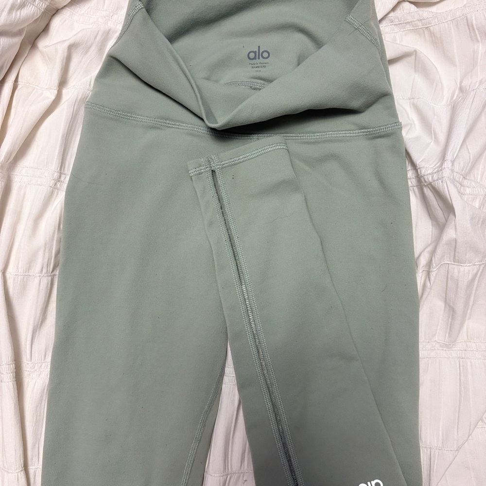ALO Yoga Green High-Waisted Leggings